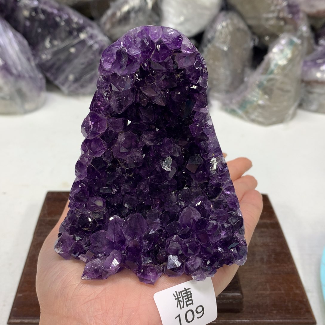 紫晶摆件未镶嵌水晶
