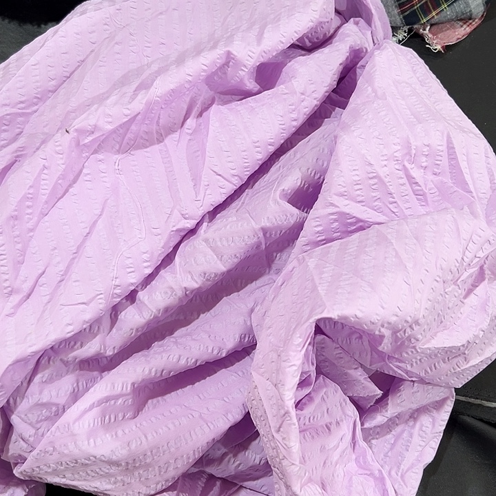 阿***莉无纺布全棉泡泡纱紫色