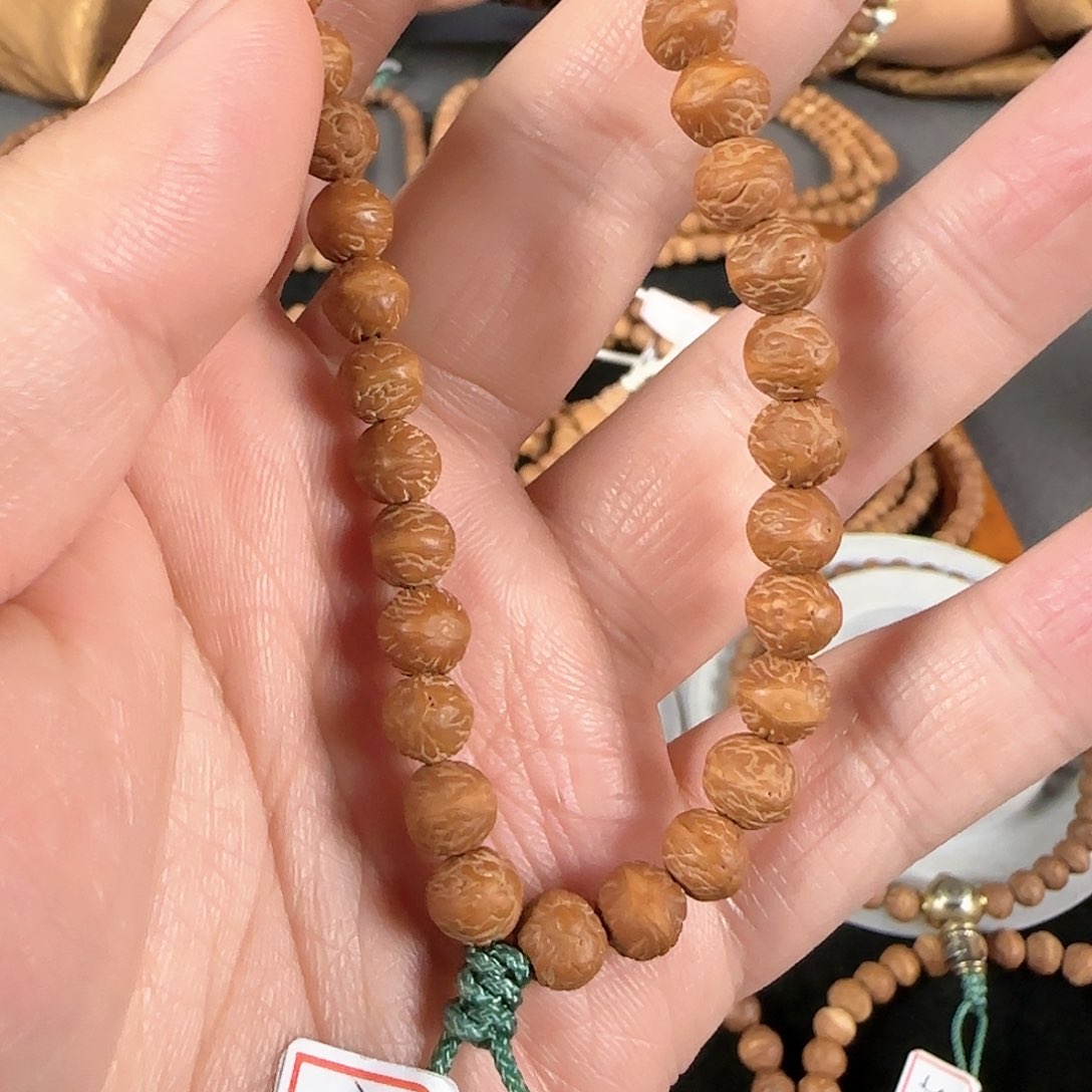 莲花菩提吊坠莲师酸枣核福利手串