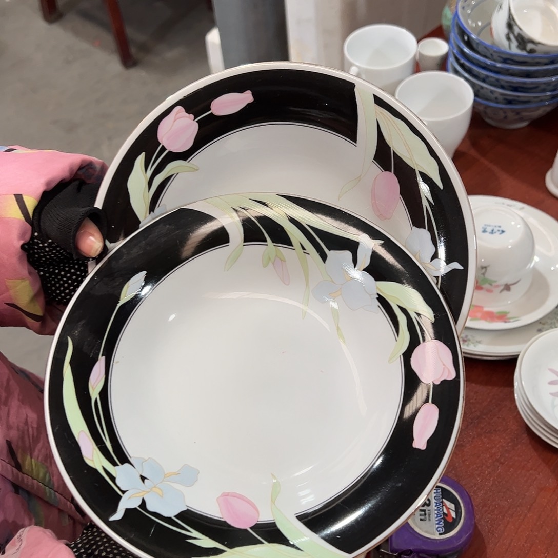 醴陵瓷直播供货基地老瓷8寸釉上一对