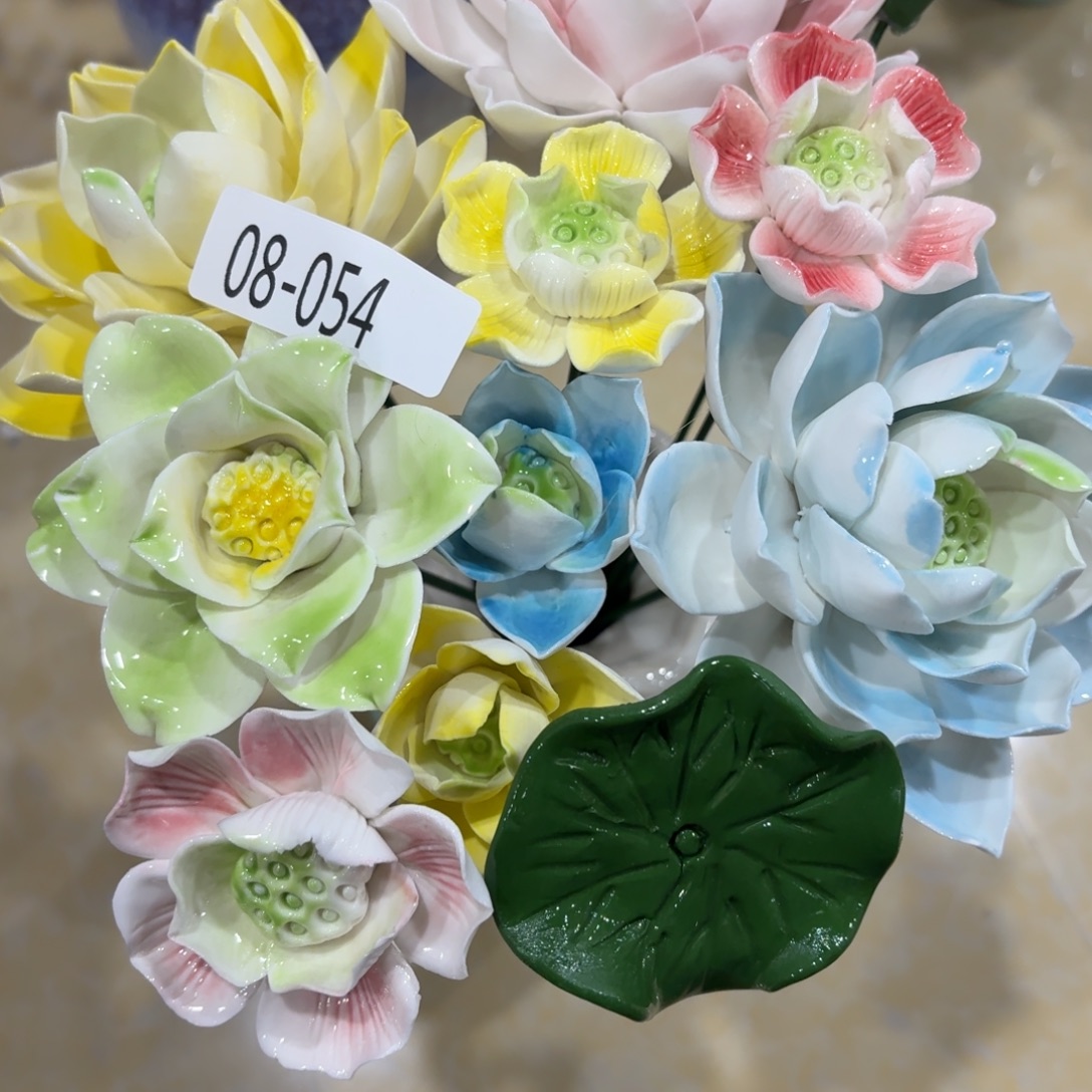 陶瓷花，拍满20发货，退款拉黑，854