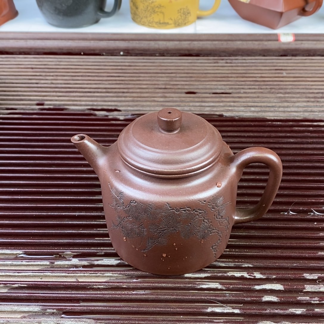 紫砂茶壶白12 高德钟