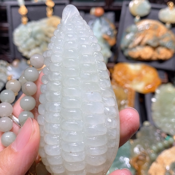 岫玉毛衣链未镶嵌