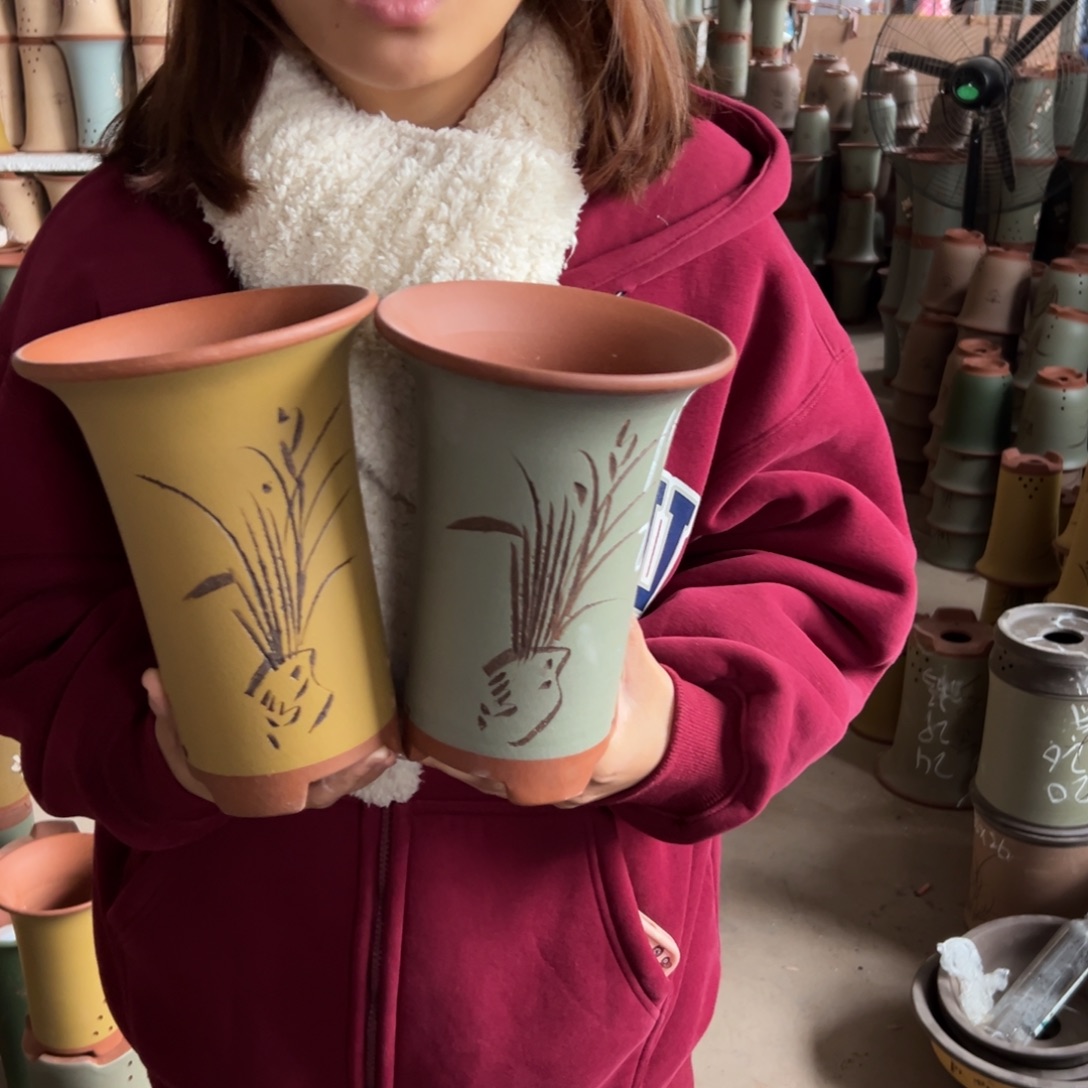 宜兴川阁紫砂花盆