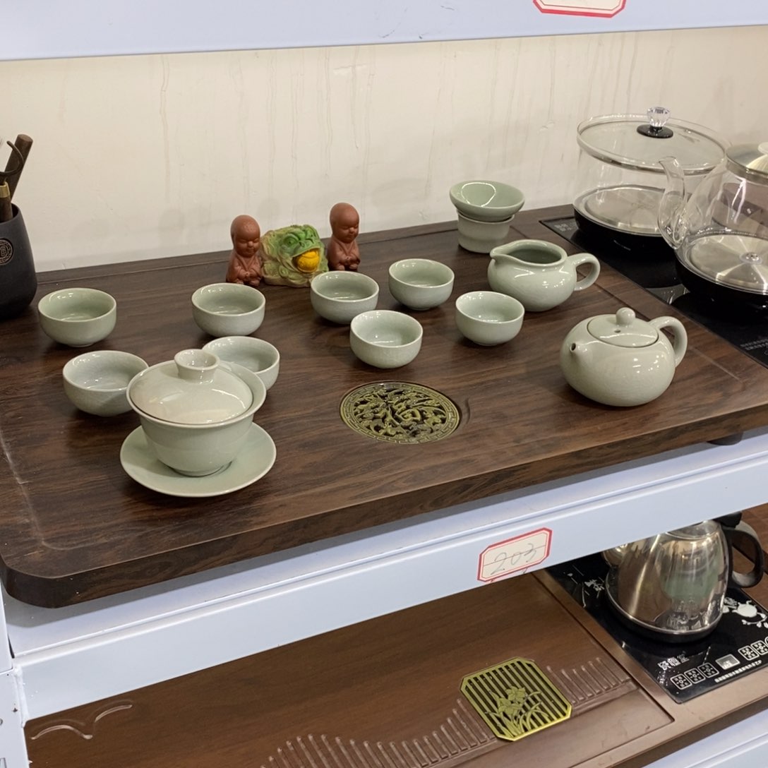 科技木茶盘茶具套装家用