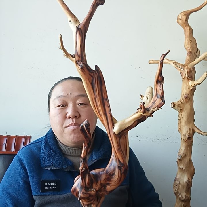 肉*?太行崖柏成品摆件