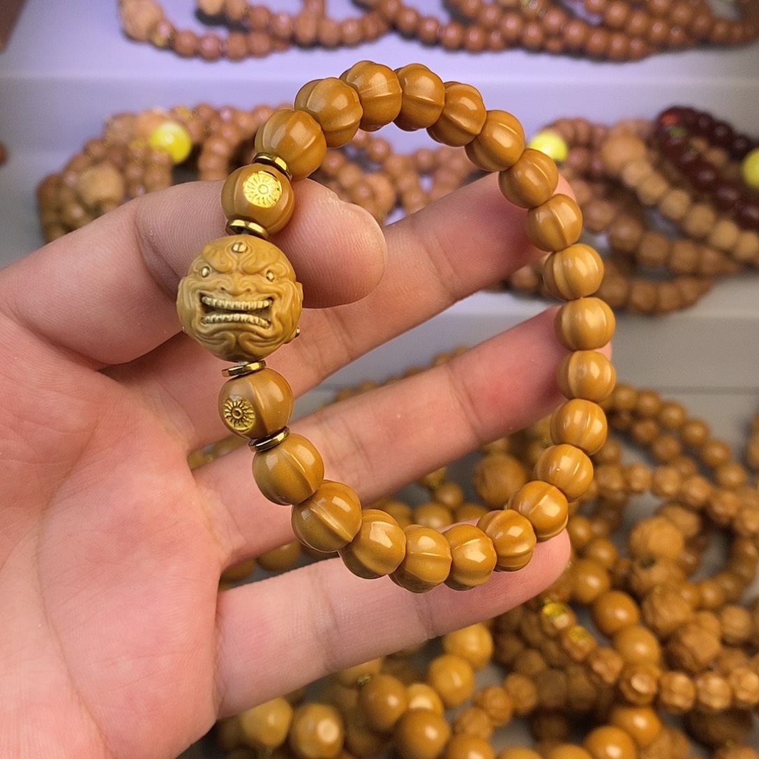 阿***聪手串猴头核桃全品小鲨鱼 抓钱僧