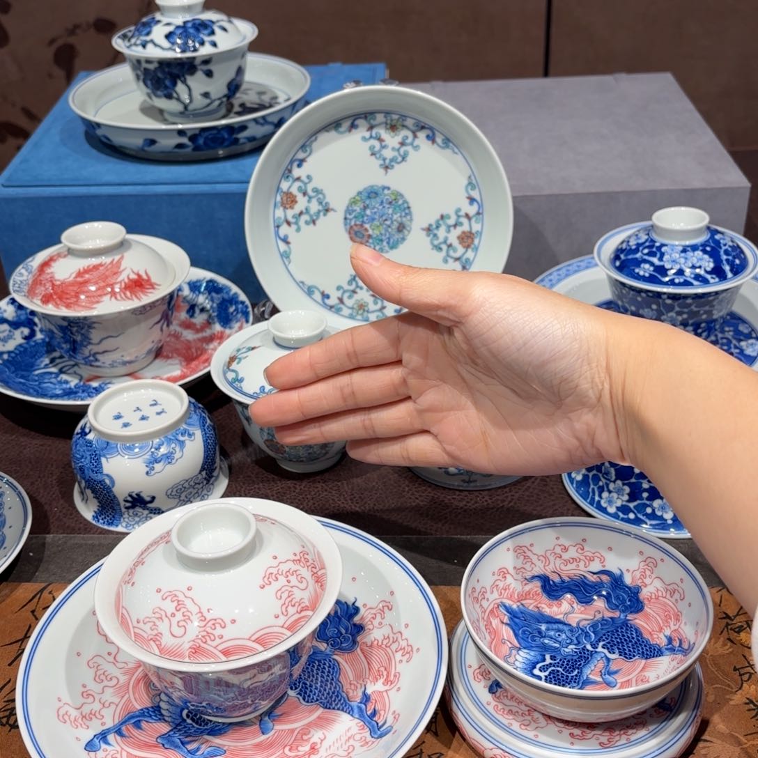 瓷片灵**野景德镇纯手工手绘