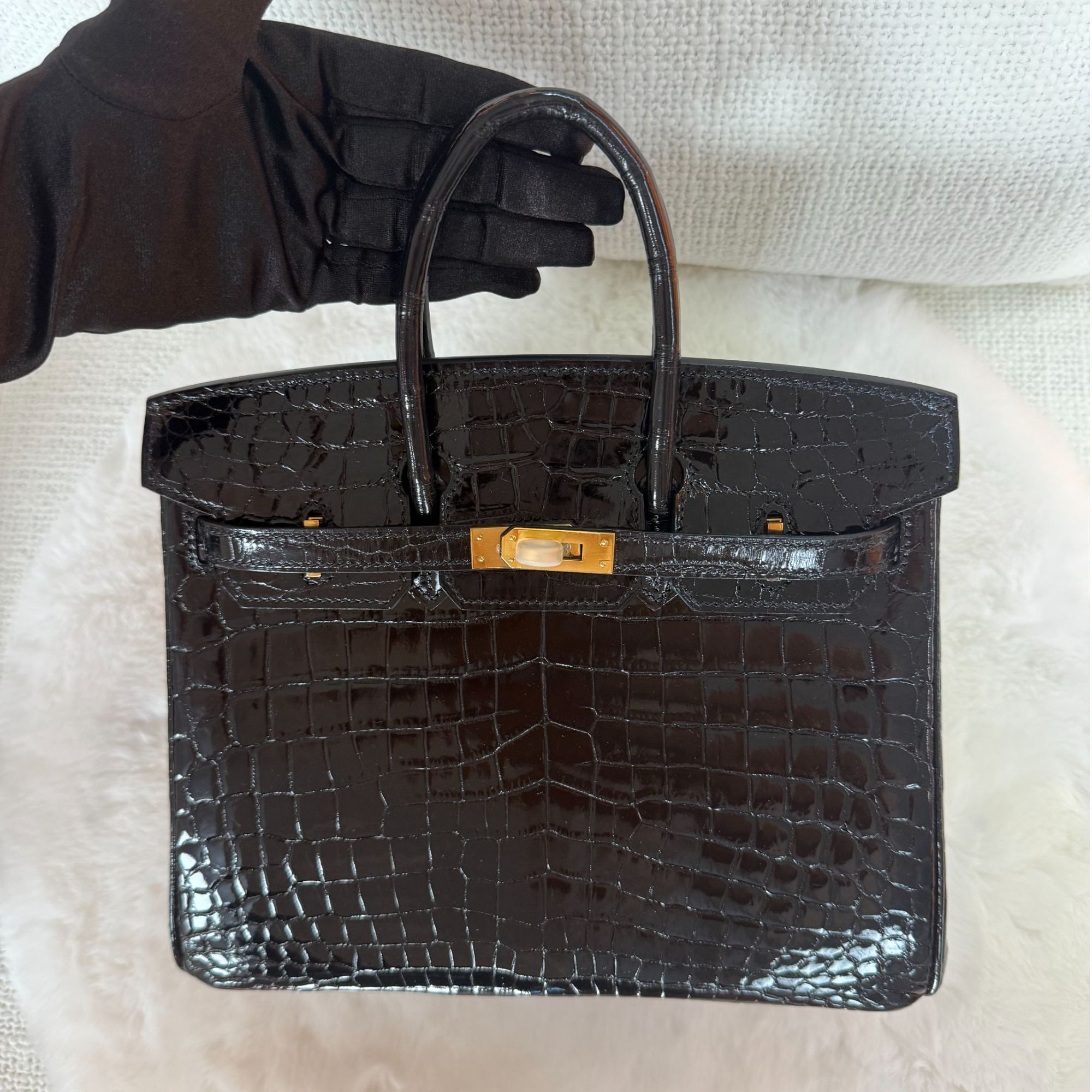 【Aimeisi私定】尼罗亮光BK25 纯手工稀有皮包