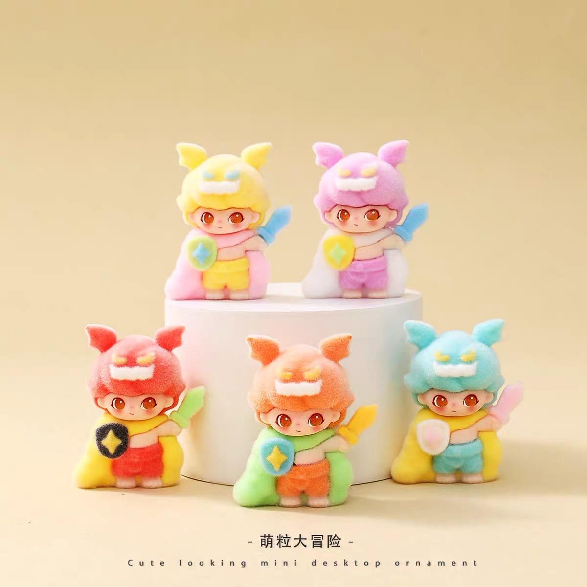 植绒迪莫勇士摆件网红装饰可爱摆设学生公仔中控台钥匙扣配小礼品