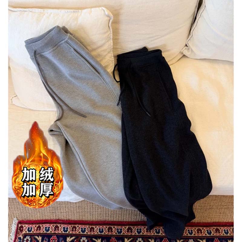 【加绒加厚】巨保暖软糯直筒休闲运动裤MZ0062