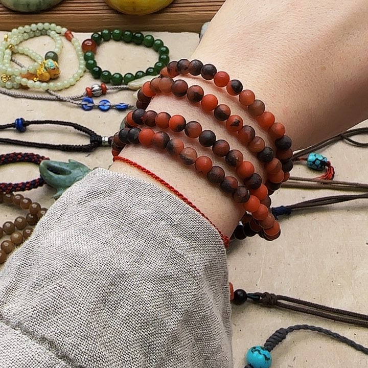 南红玛瑙手链未镶嵌