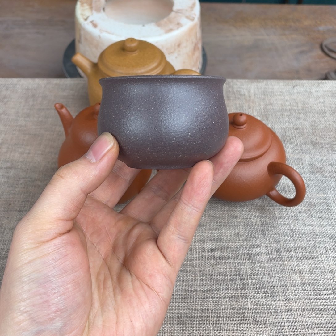 紫泥茶杯宜兴紫砂工艺