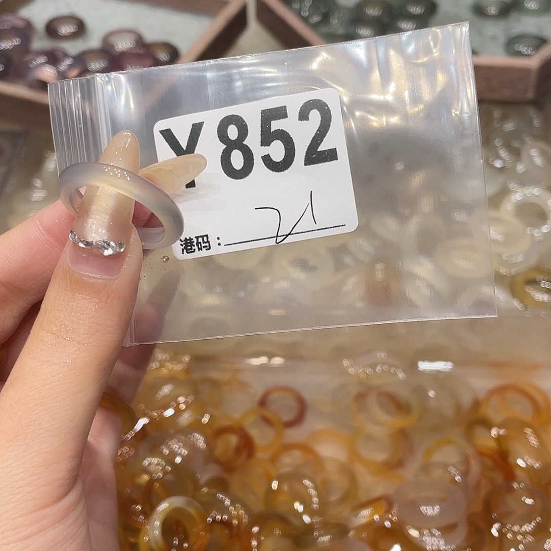 玛瑙/玉髓未镶嵌戒指852