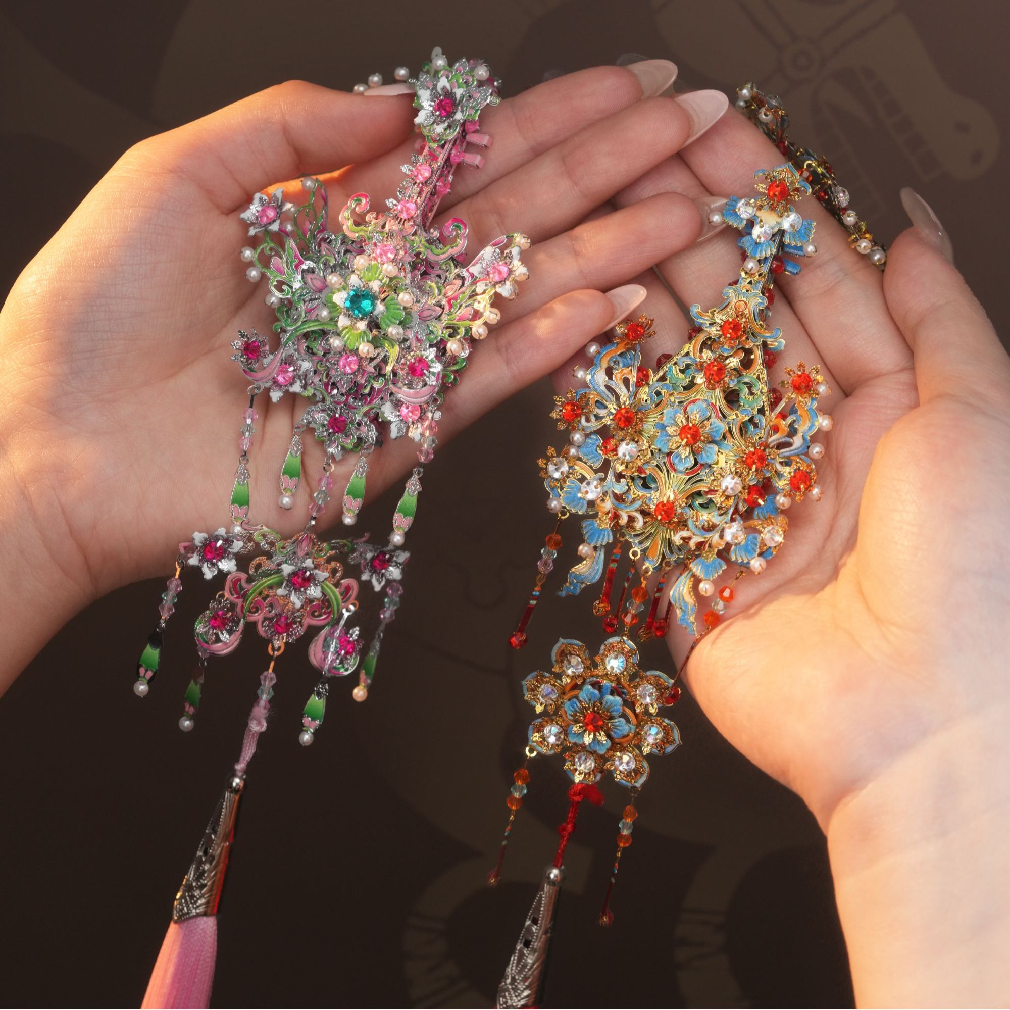 拼酷弦乐佩桃夭 赤璎3D立体金属拼图模型配饰挂件手工diy礼物古风