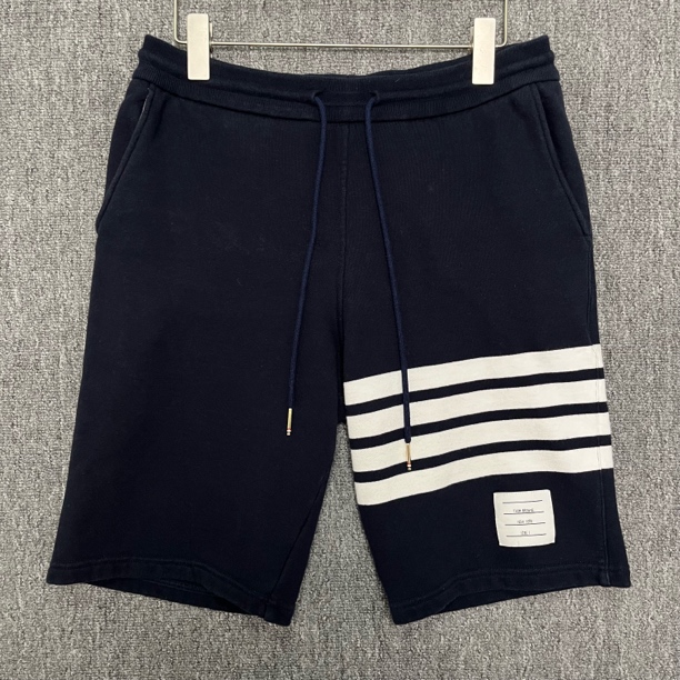 99新 THOMBROWNE TB 经典四条纹藏青色短裤/1码/99新/13463