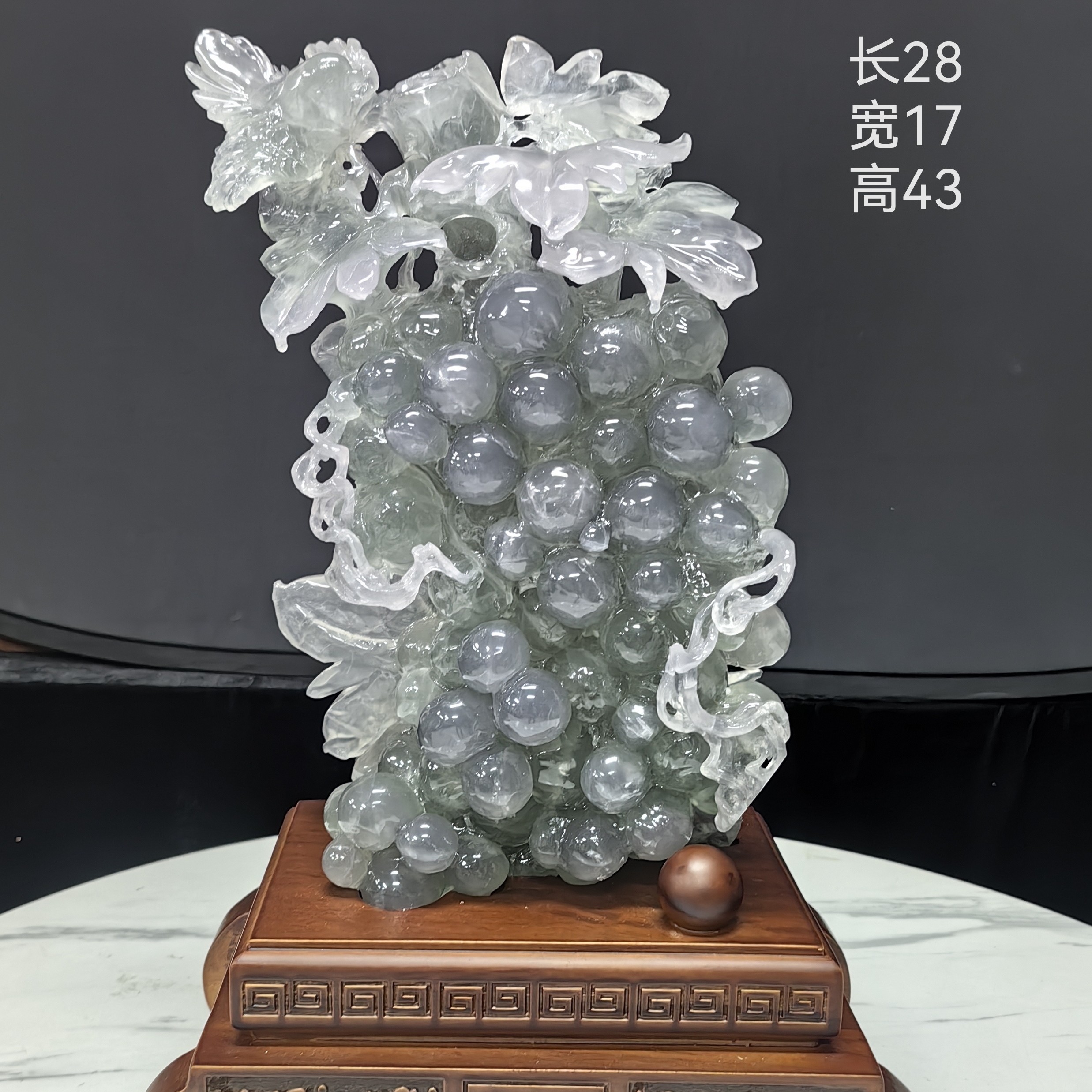 多子多福硕果累累手工雕刻客厅大厅玄关家居摆件