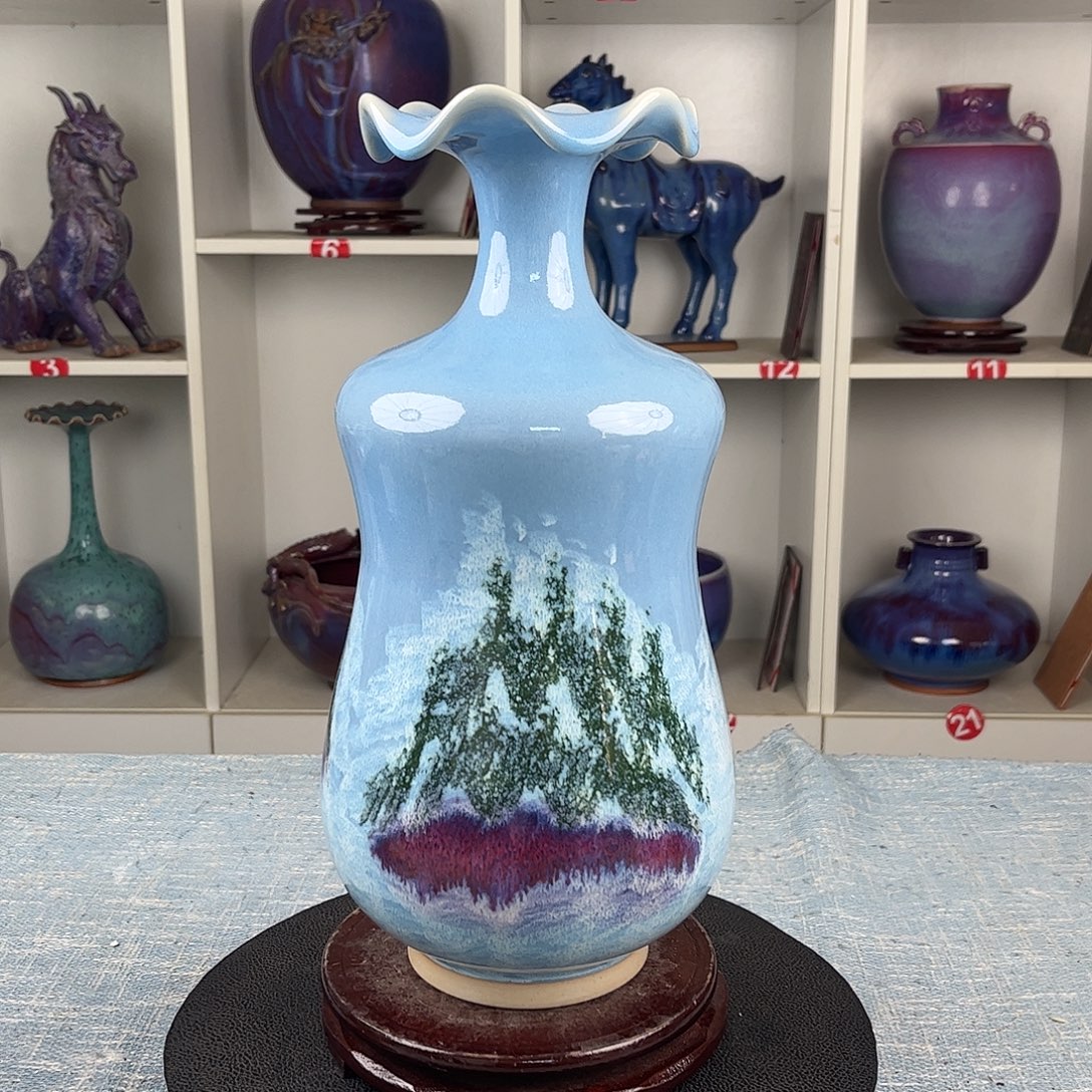 瓷片荷口瓶珍品收藏