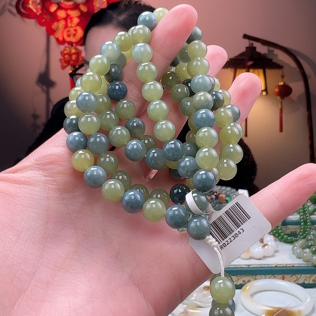 和田玉手串未镶嵌