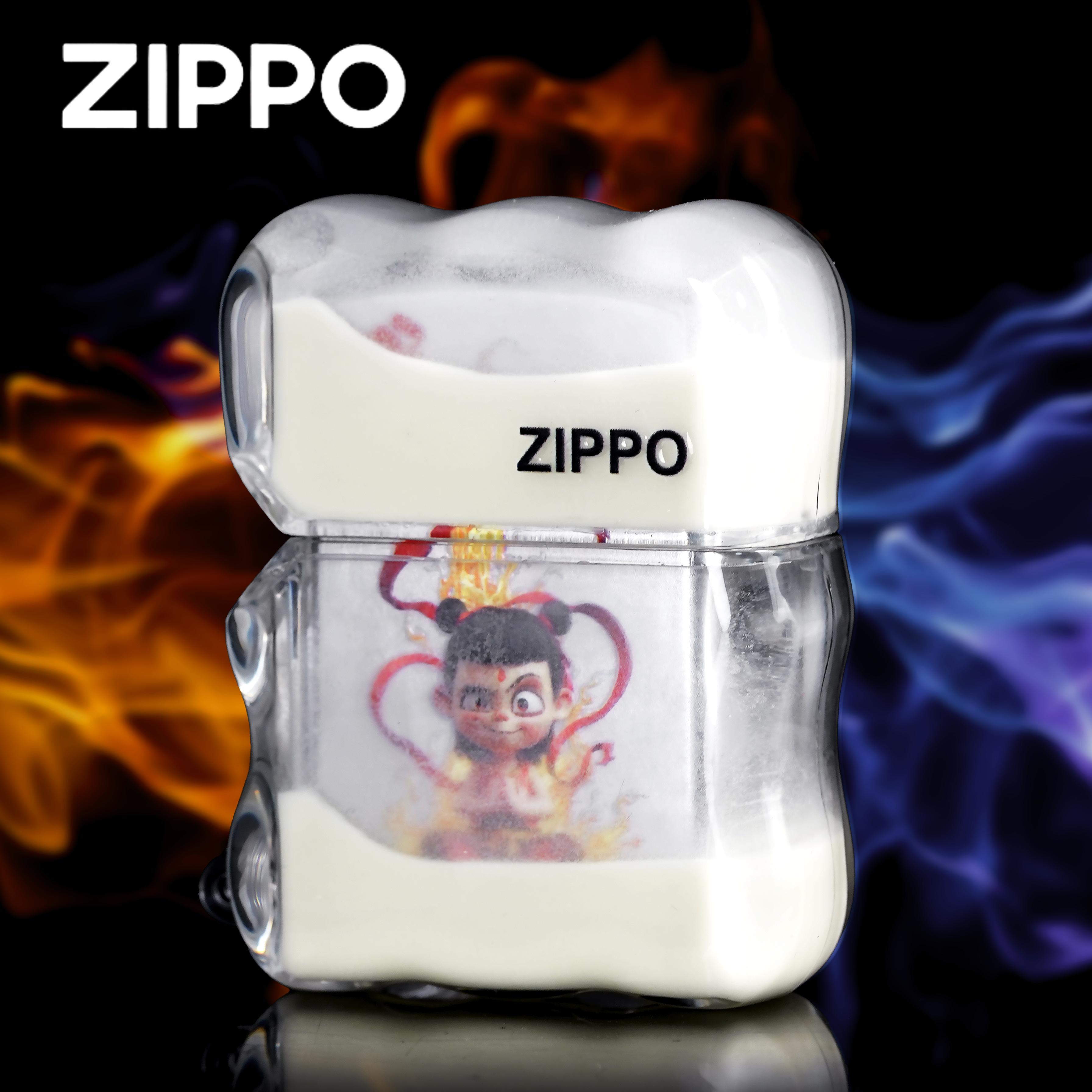 ZIPPO正品打火机/亚克力夜光流沙哪吒之魔童闹海DY9902TP
