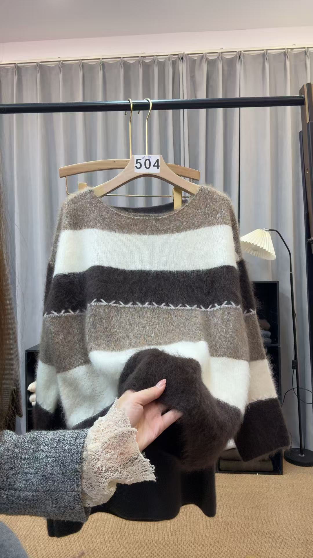 十七 简约宽松慵懒外穿时尚气质百搭长袖235