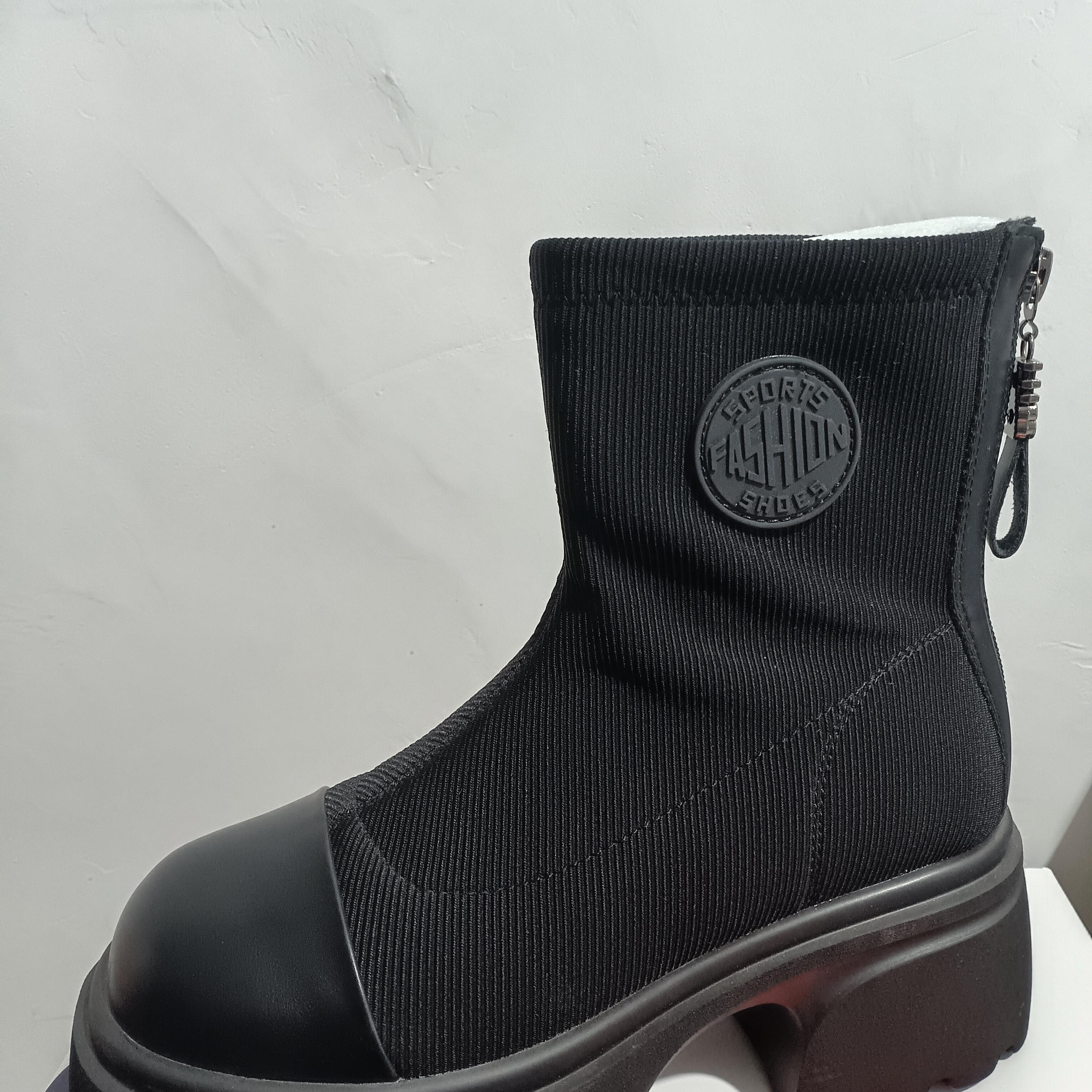 弹力加绒短靴2387097