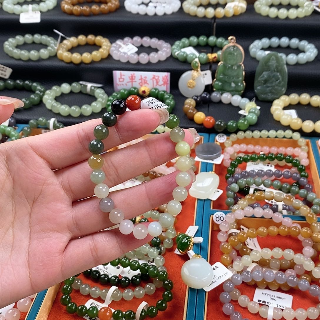 和田玉手链 8MM未镶嵌福利款