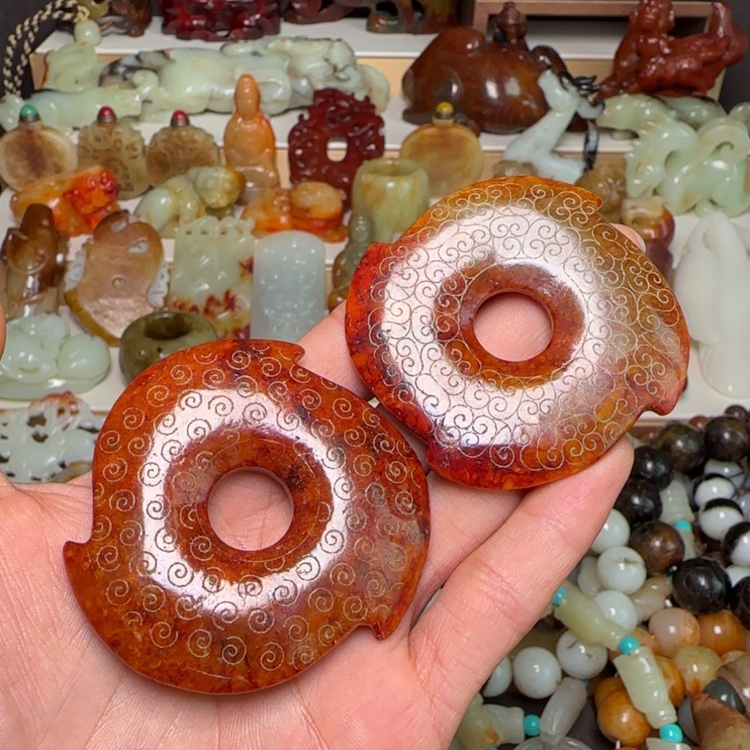 皇***勒和田玉未镶嵌挂件