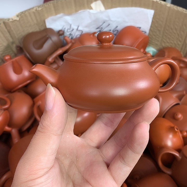 茶壶紫砂原矿朱泥茶具茶壶家用130