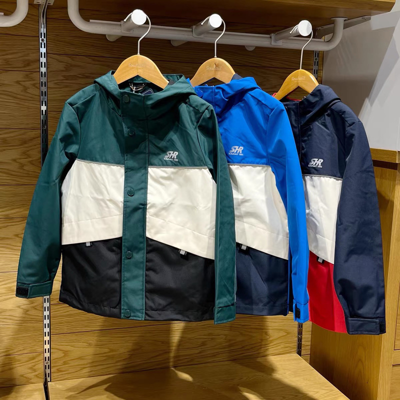 捡漏正品水孩儿童装男童防风外套春秋洋气儿童风衣薄款运动冲锋衣