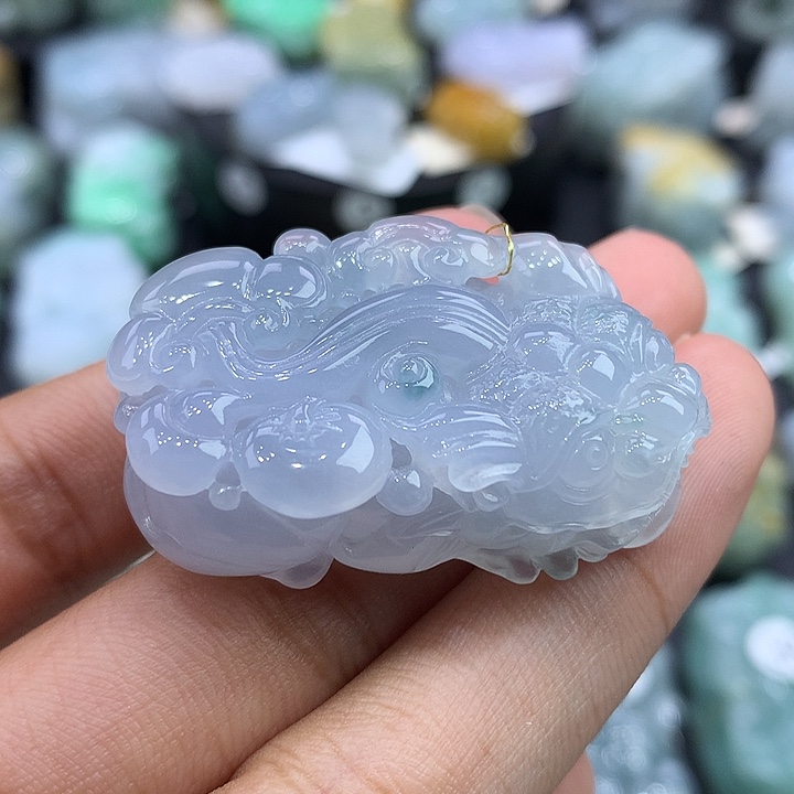 翡翠未镶嵌颈饰天然缅甸翡翠