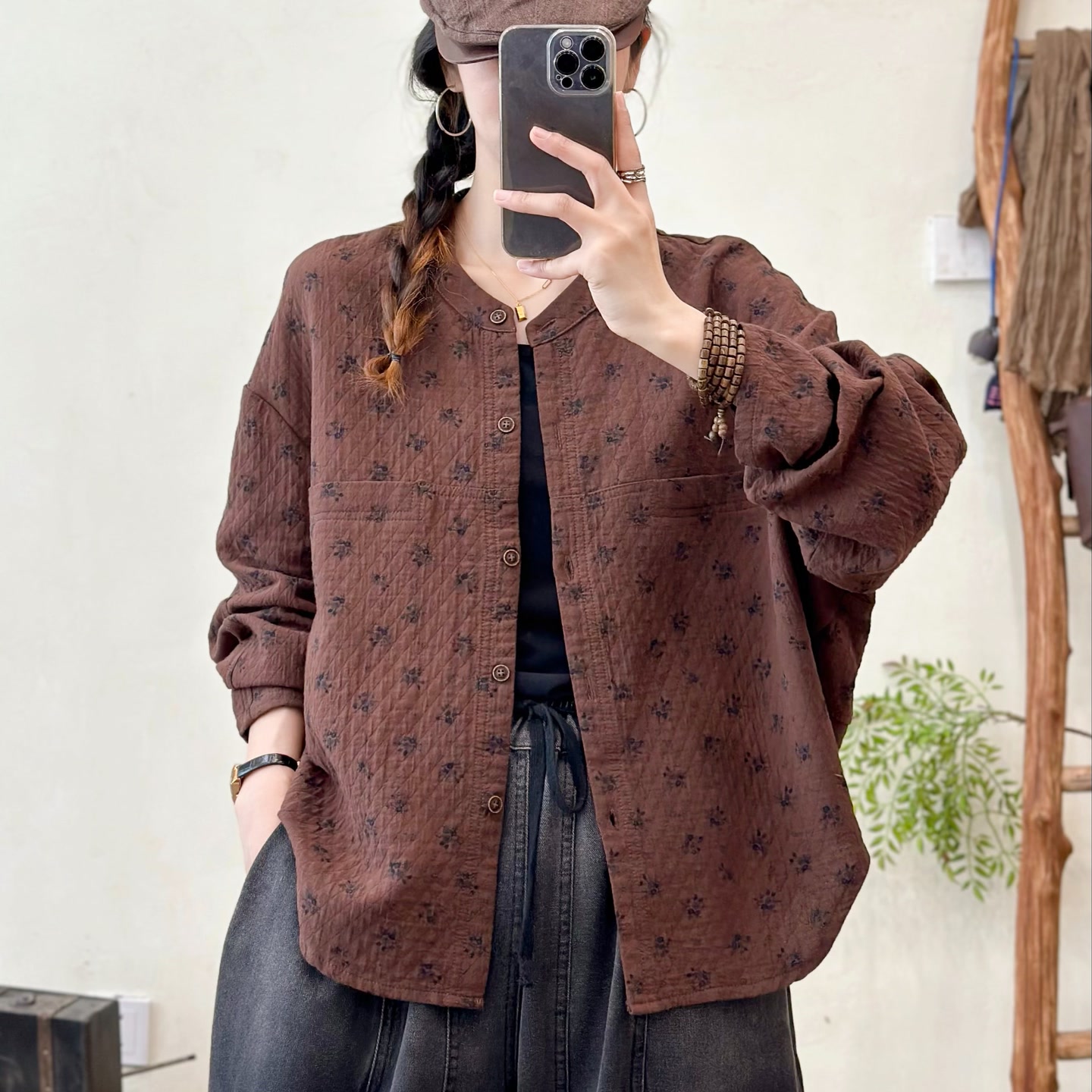 15163新款春秋休闲减龄宽松显瘦上衣外套