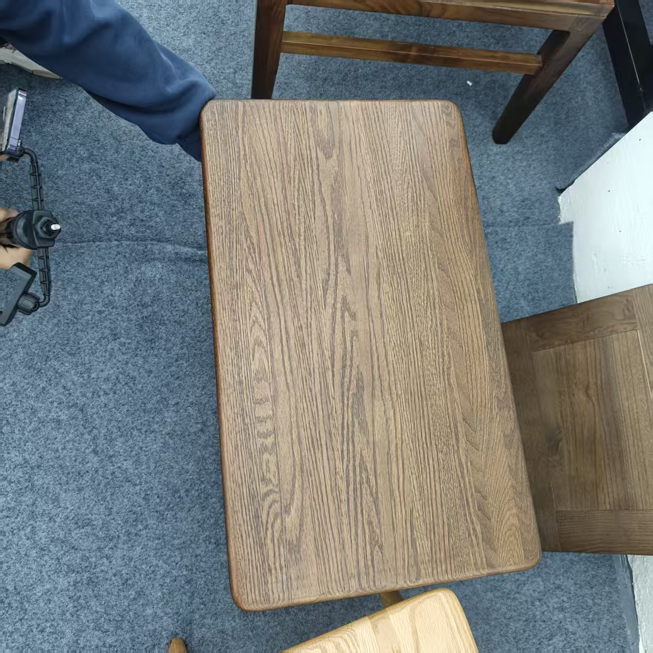 简约创意红橡木小炕几