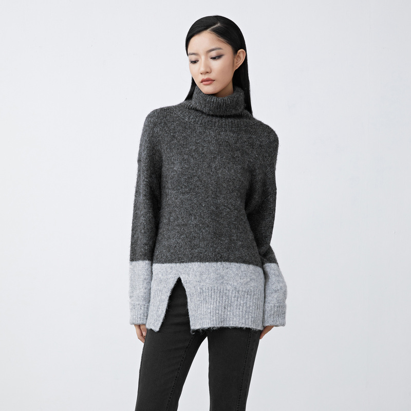 S·DEER圣迪奥时尚秋冬休闲百搭套头保暖中长款针织衫S21483551