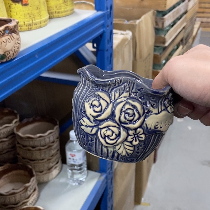 陶瓷花盆单场满9.9发10*8