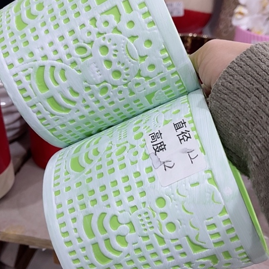 多肉绿植陶瓷花盆9.9包邮，有孔