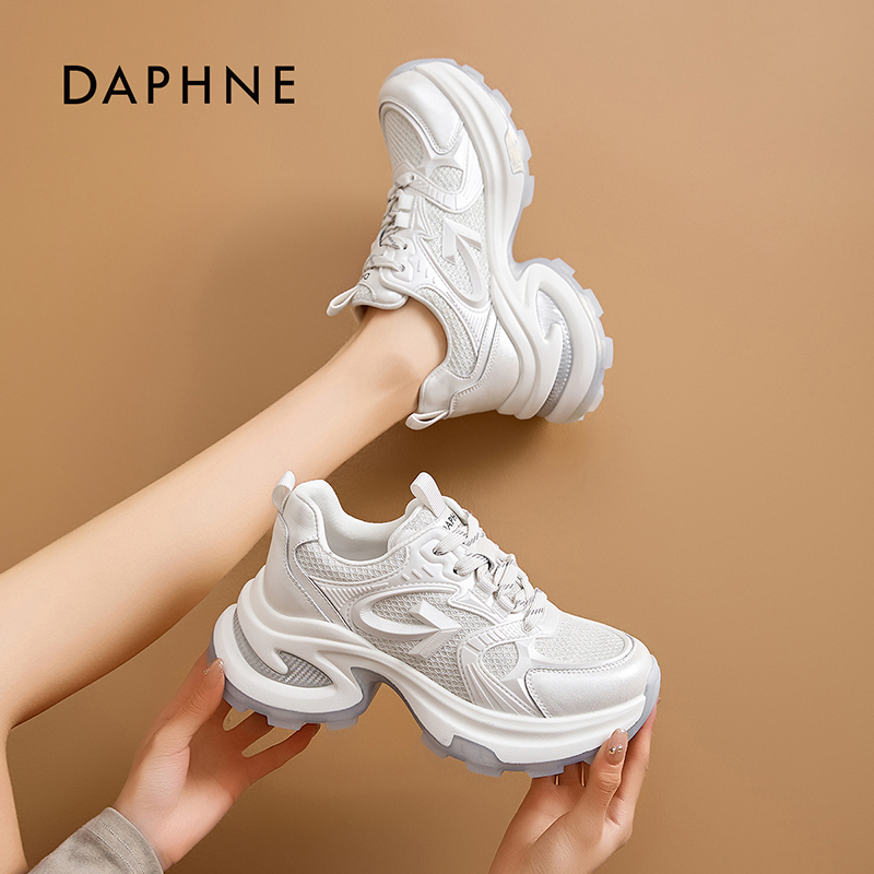 达芙妮潮流厚底老爹鞋2025秋季新款时尚百搭网红女鞋6553 D