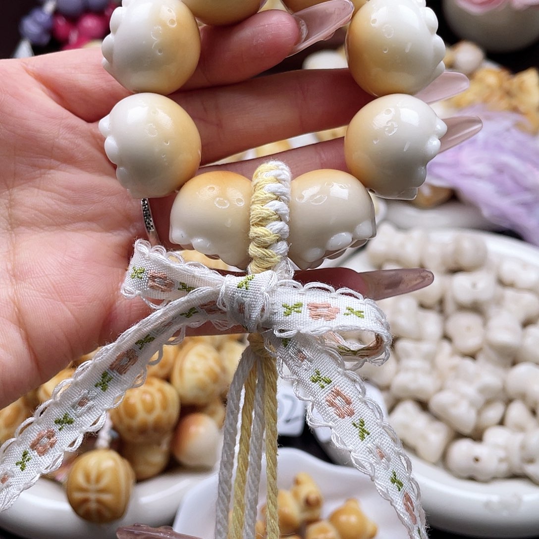 吊坠白玉菩提一串成品c