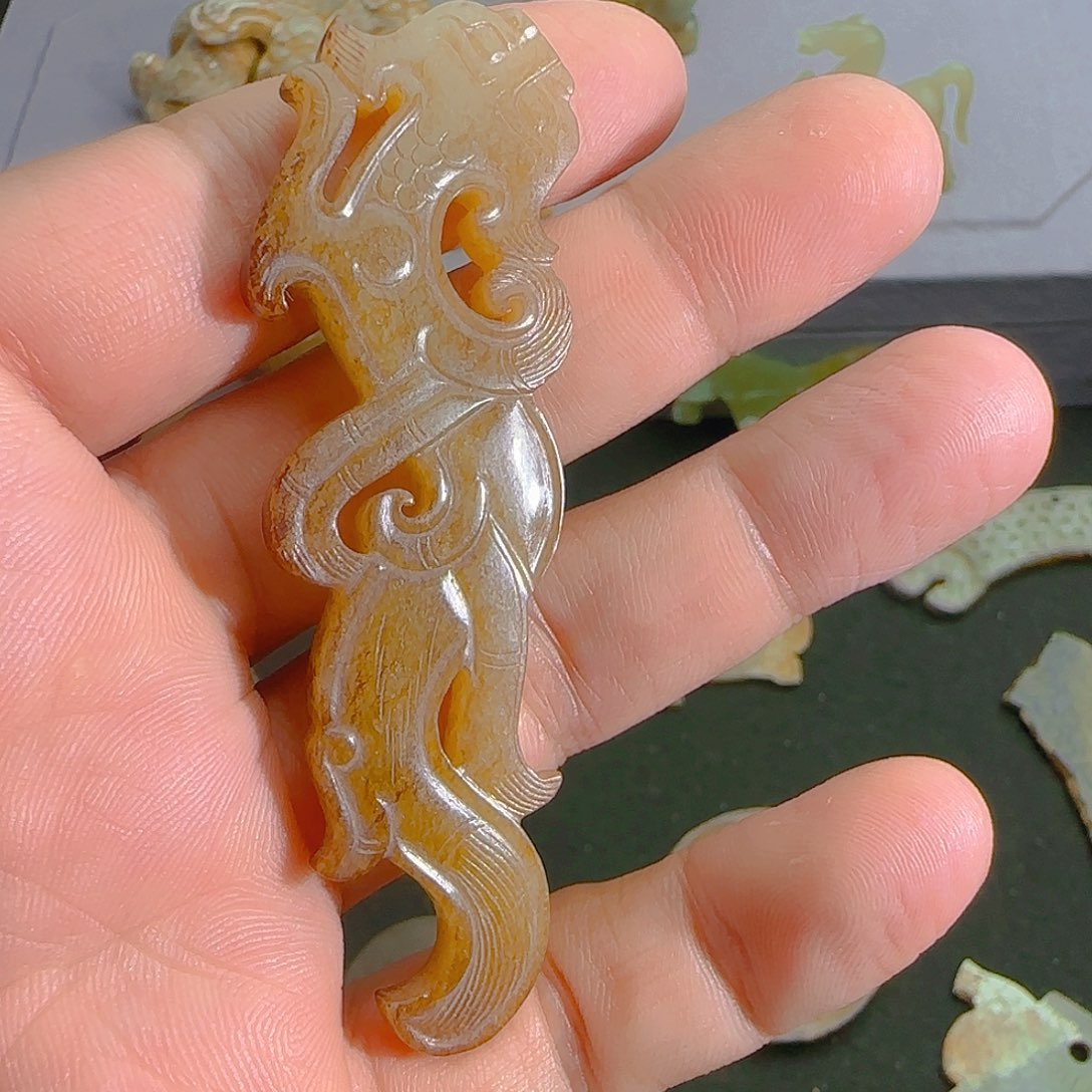 和田玉未镶嵌挂件沐****）