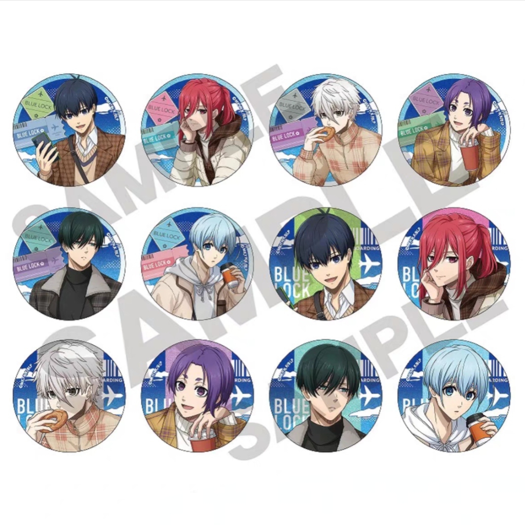 【蓝锁日谷】蓝色监狱 旅行系列 闪吧唧徽章 透卡 盲盒代拆