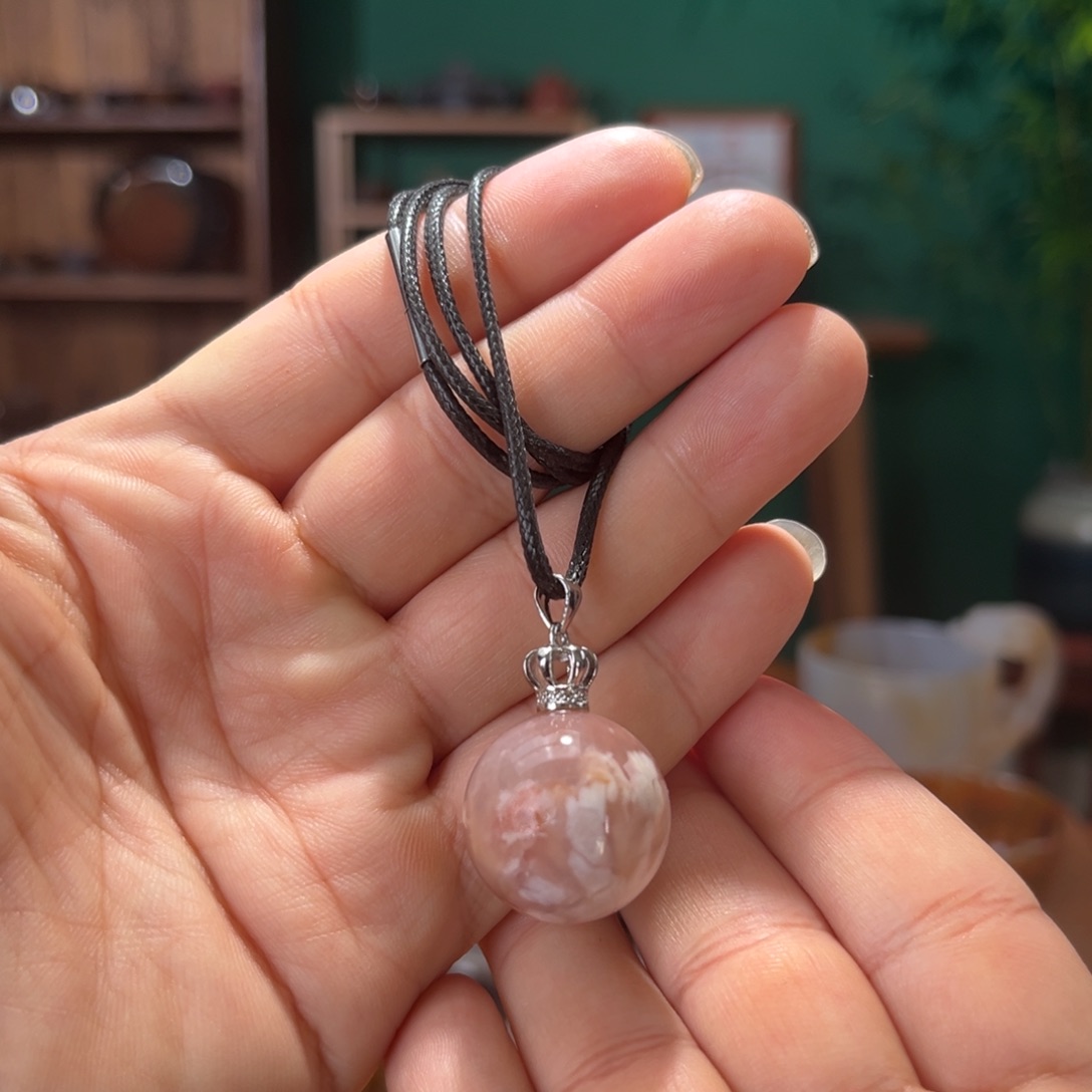 玛瑙/玉髓未镶嵌吊坠