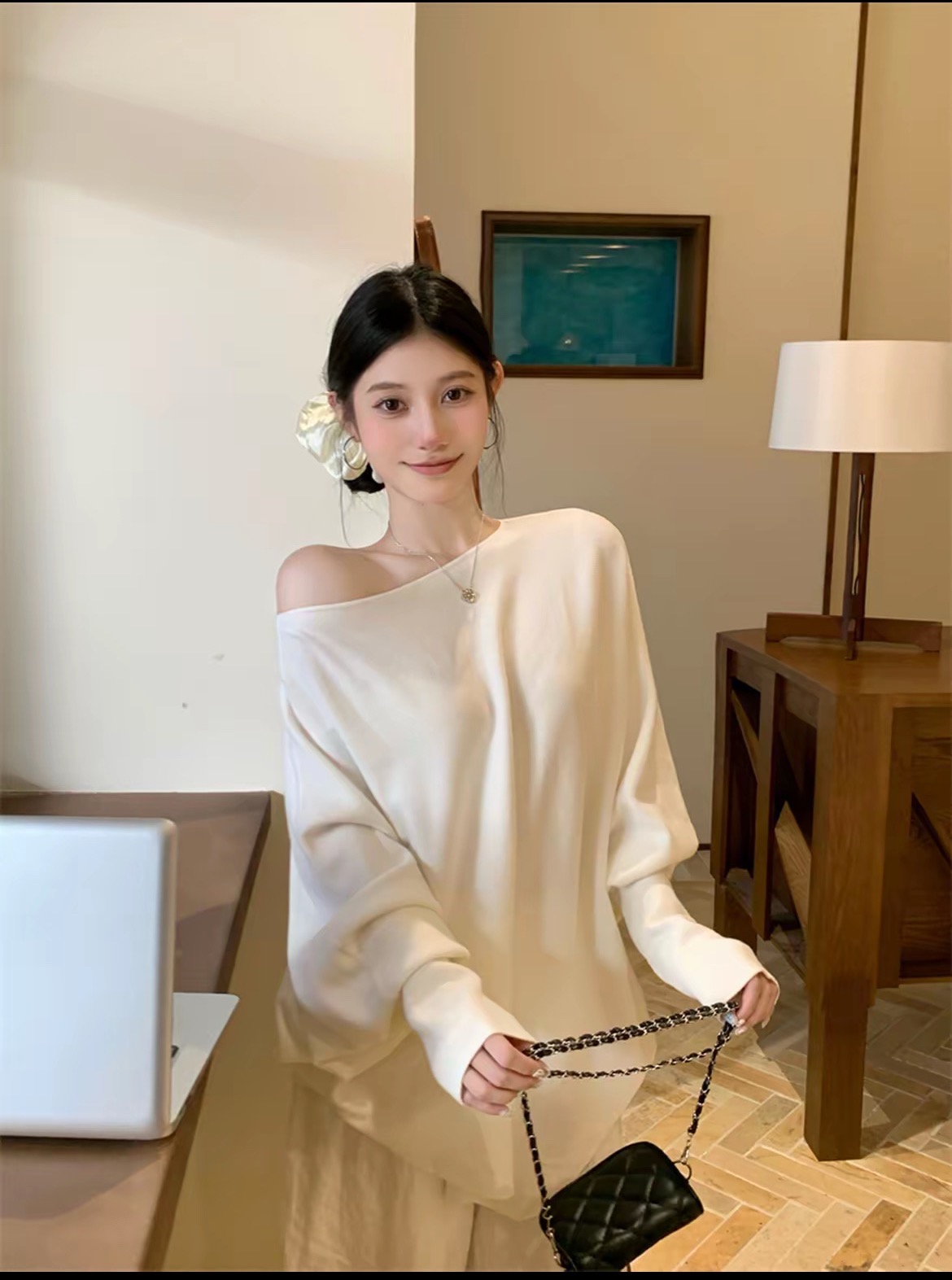 毛针织衫蝙蝠针织韩版冬季蝙蝠袖长袖设计感显瘦百搭