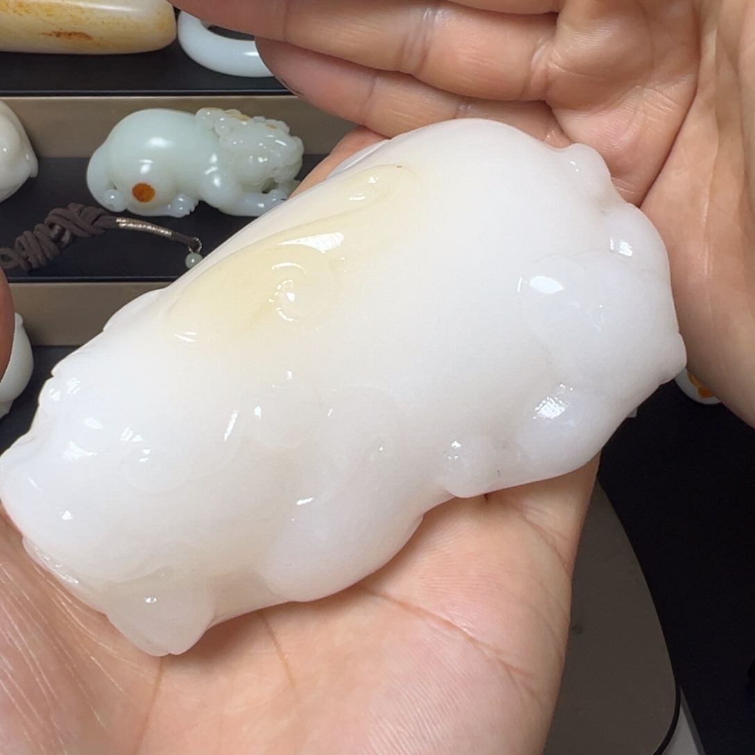 石英质玉未镶嵌手把