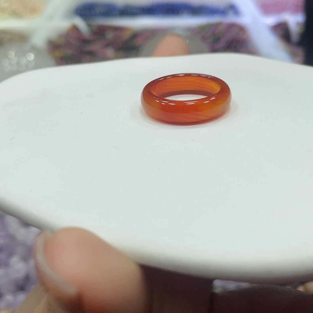 水晶手串未镶嵌玉髓戒指18指围