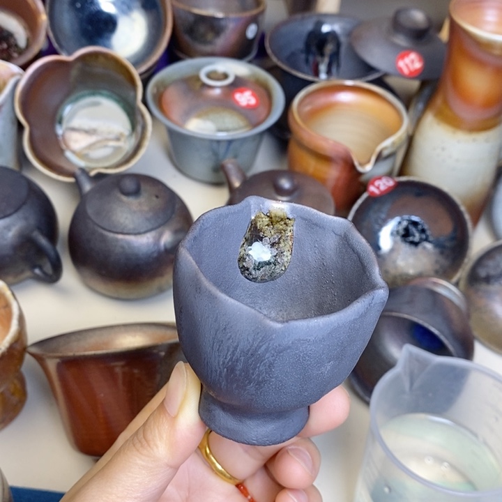 杯子锦华器纯手工柴烧茶器