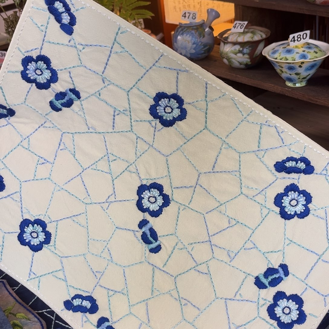 规格30.40刺子绣茶席 