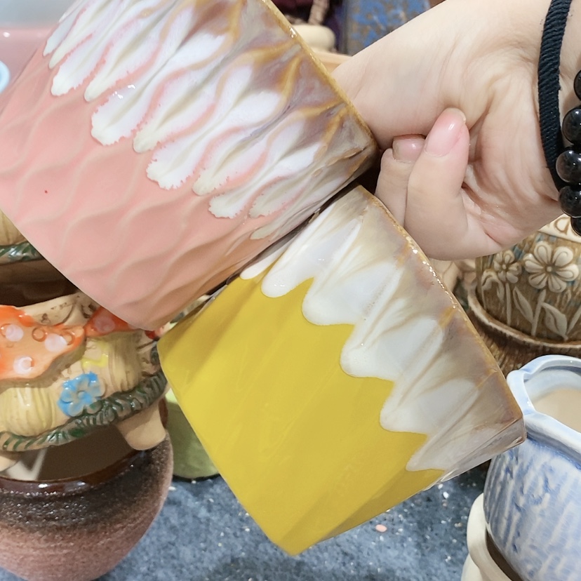 【闪购商品】红陶陶瓷花盆，多肉花盆