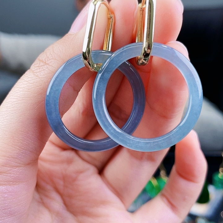 翡翠耳饰未镶嵌饰品