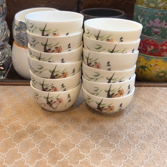 现代陶瓷单杯陶瓷杯子微瑕12个