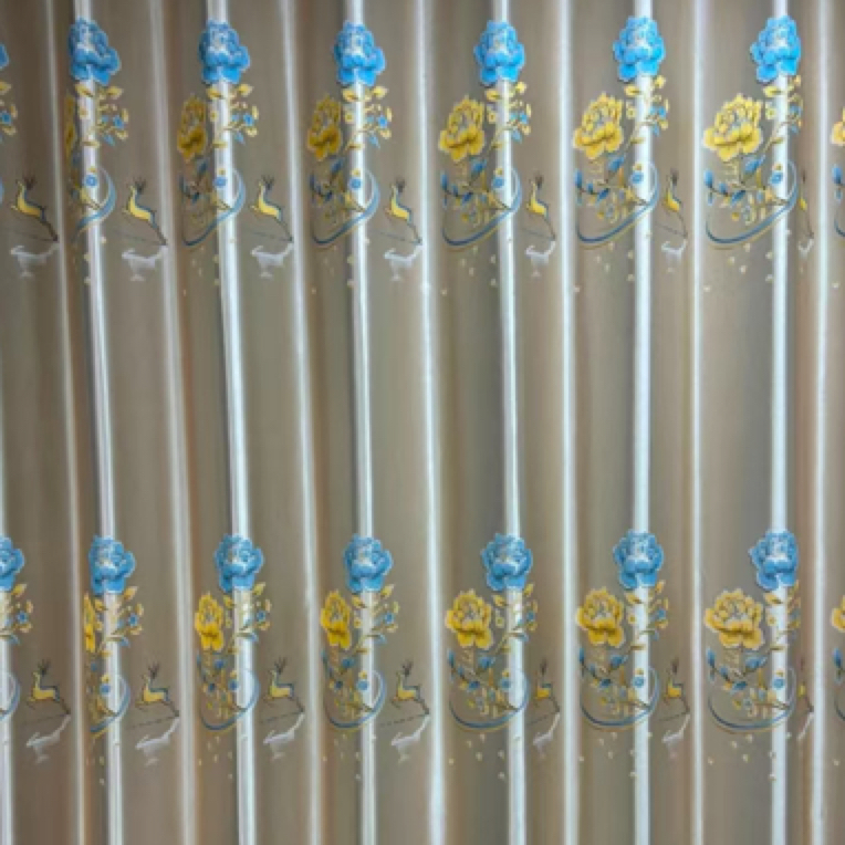 3.1加工自建房别墅高精密遮光提花奶茶色客厅卧室隔热成品窗帘